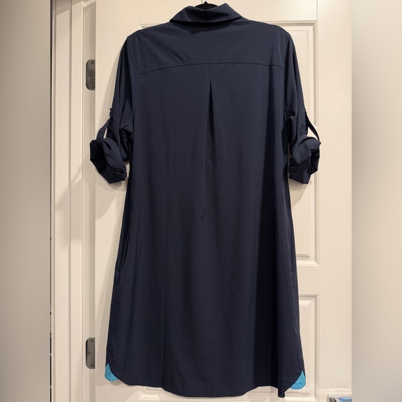 Title Nine Adventurista Nimblene 1/4 Zip Dress Womens Large Outdoor Hiking Camp - Picture 3 of 10